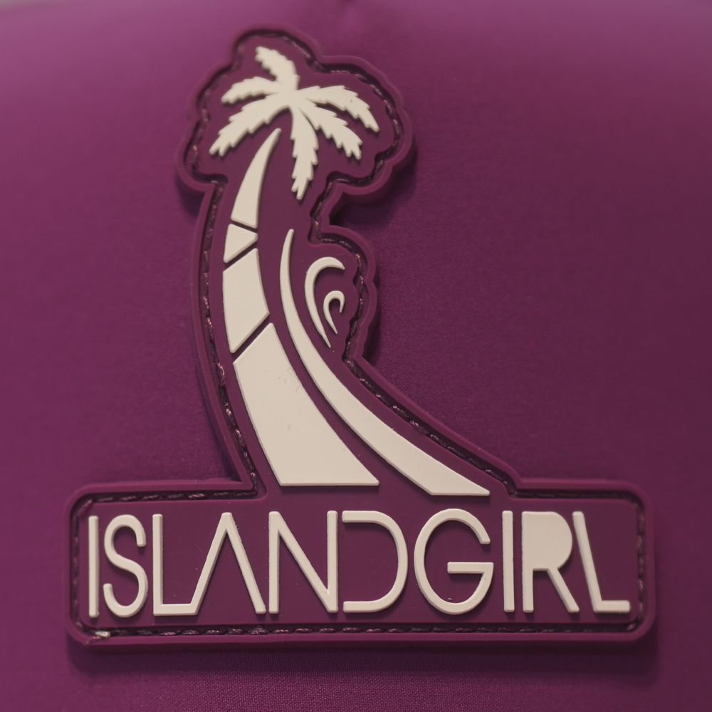 Island Girl Purple Lazer cut Dri Fit Snapback Cap - Islandgirlclothing