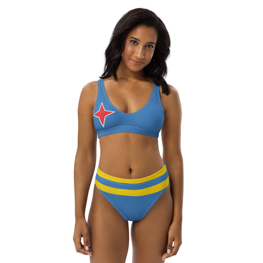 Aruba Flag high-waisted bikini - Islandgirlclothing