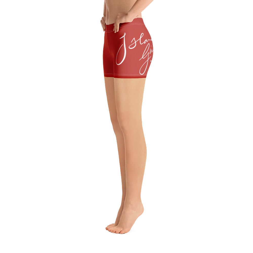 Island Girl Red Signature Shorts - Islandgirlclothing