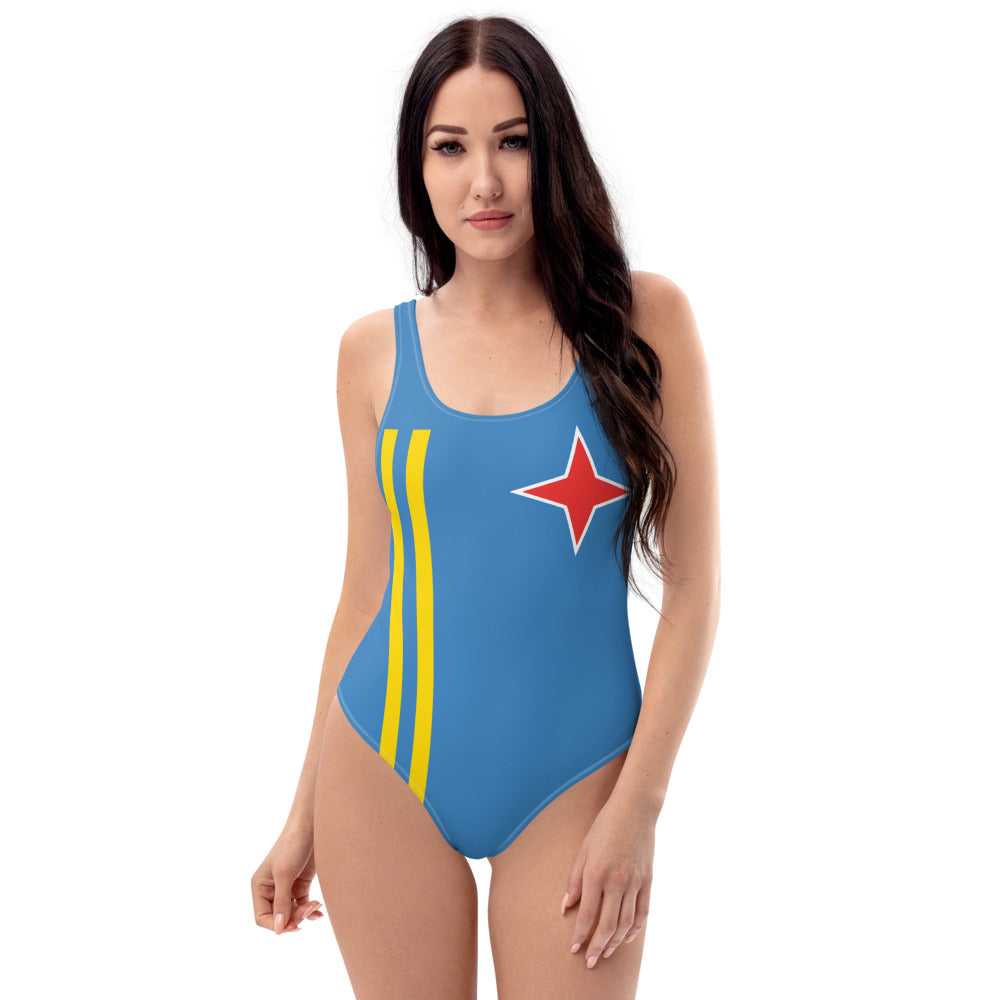 Aruba Flag One-Piece Swimsuit - Islandgirlclothing