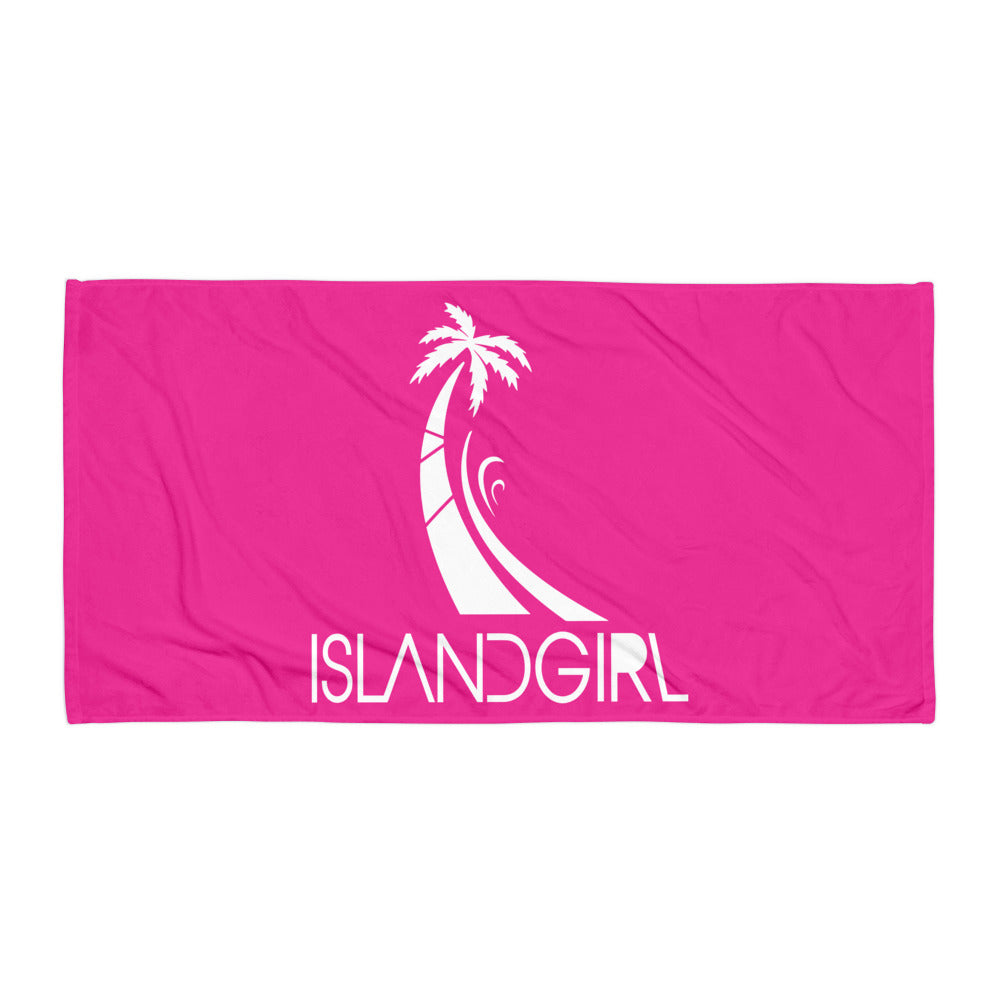 Island Girl Pink Towel - Islandgirlclothing