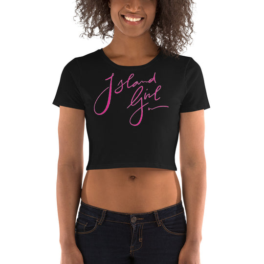 Island Girl Neon Pink Crop Tee - Islandgirlclothing