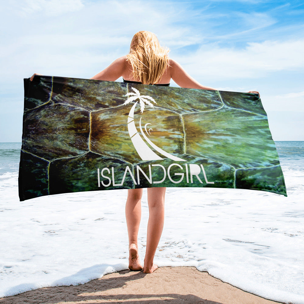 Limited Edition Island Girl Turtle Back Towel - Islandgirlclothing