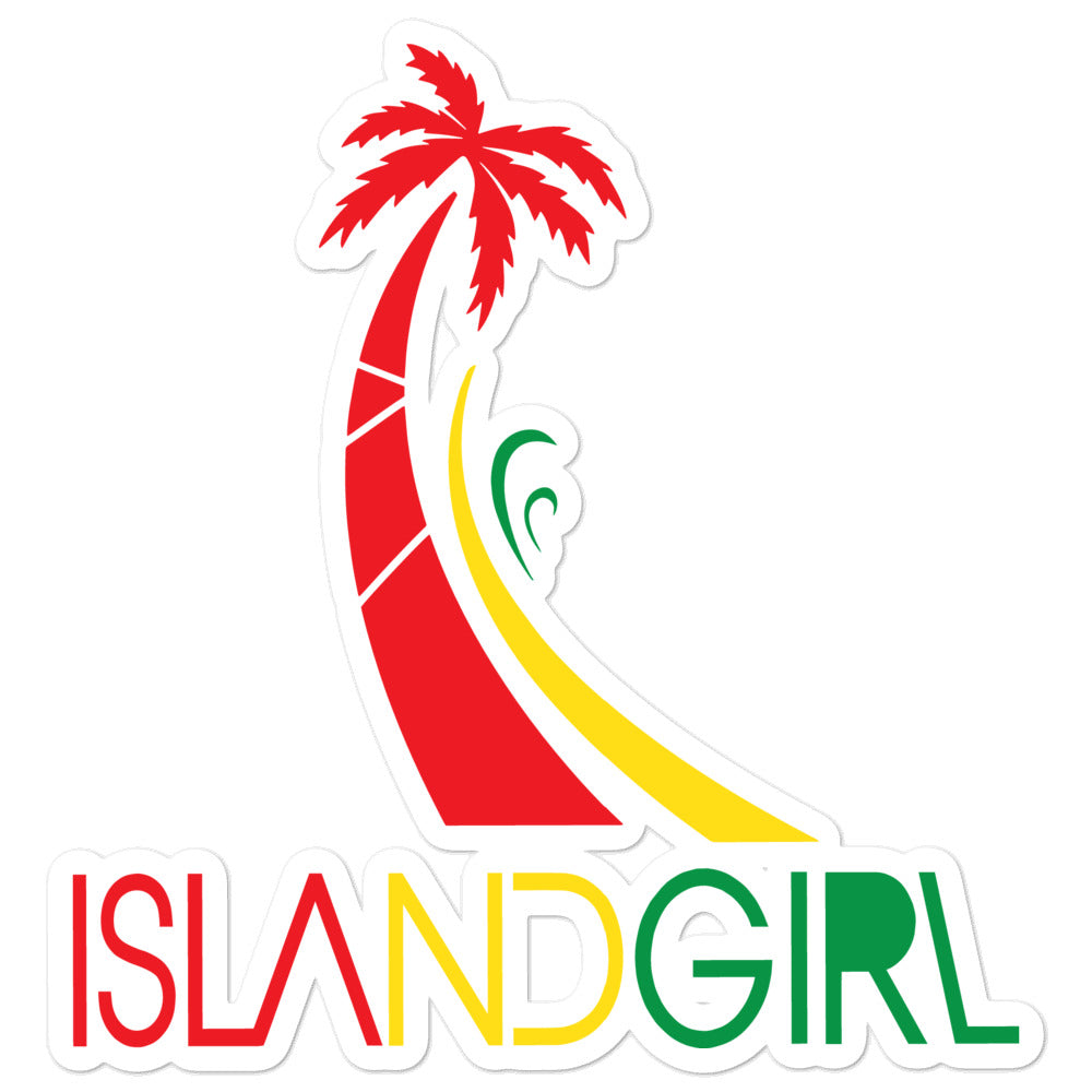 Original Island Girl Rasta sticker - Islandgirlclothing