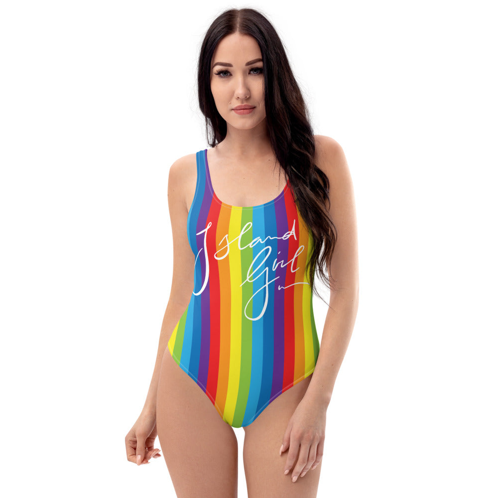 Island Girl Signature Rainbow One-Piece Swimsuit - Islandgirlclothing