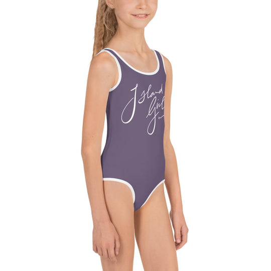 Island Girl Purple Kids Swimsuit - Islandgirlclothing