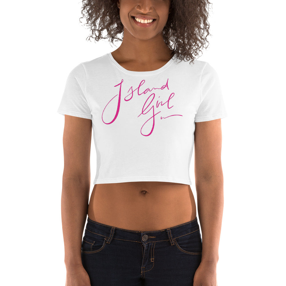 Island Girl Neon Pink Crop Tee - Islandgirlclothing