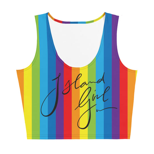 Island Girl Rainbow Crop Top - Islandgirlclothing