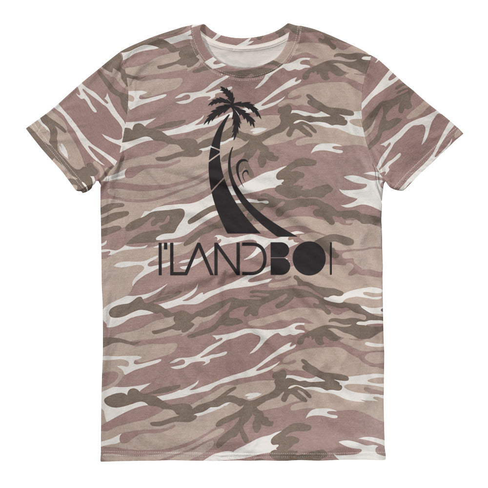 Short-sleeved I'LAND BOI camouflage t-shirt - Islandgirlclothing