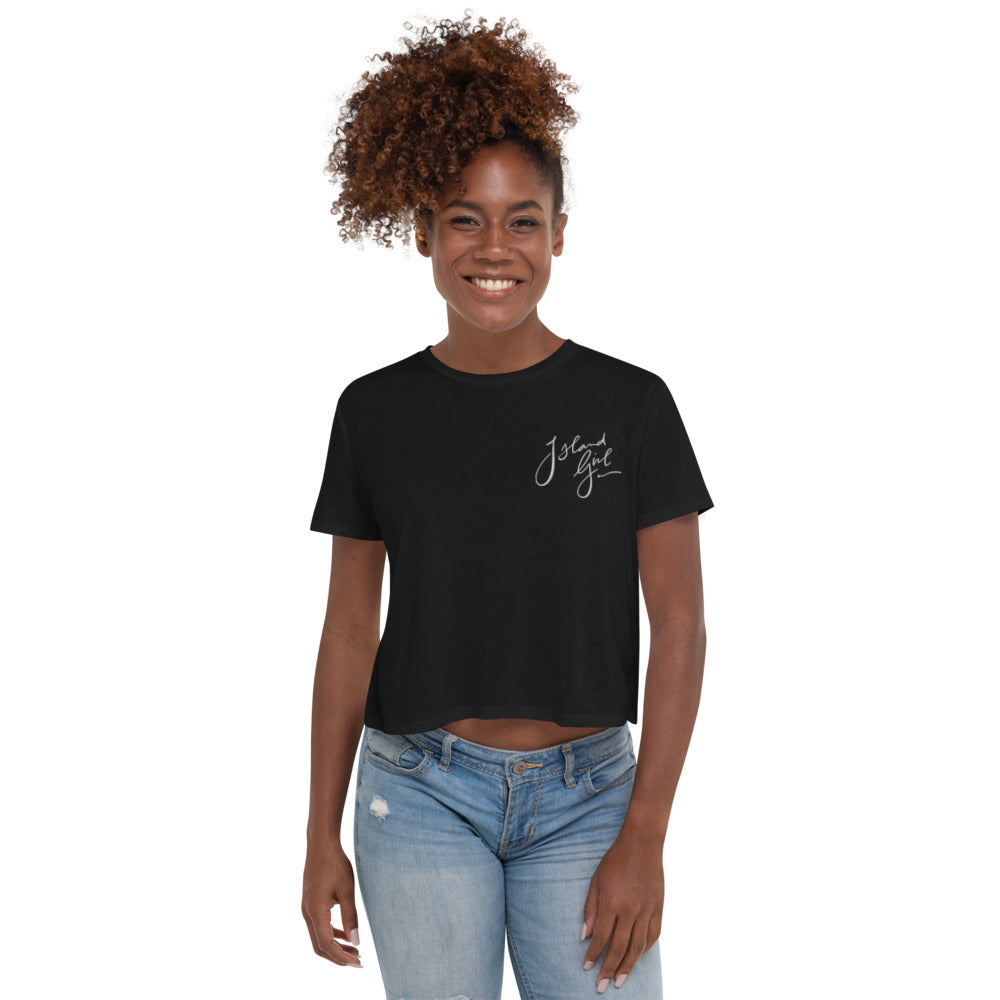 Island Girl Pink Crop Tee - Islandgirlclothing