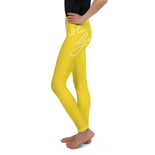 Island Girl Yellow Youth Leggings - Islandgirlclothing