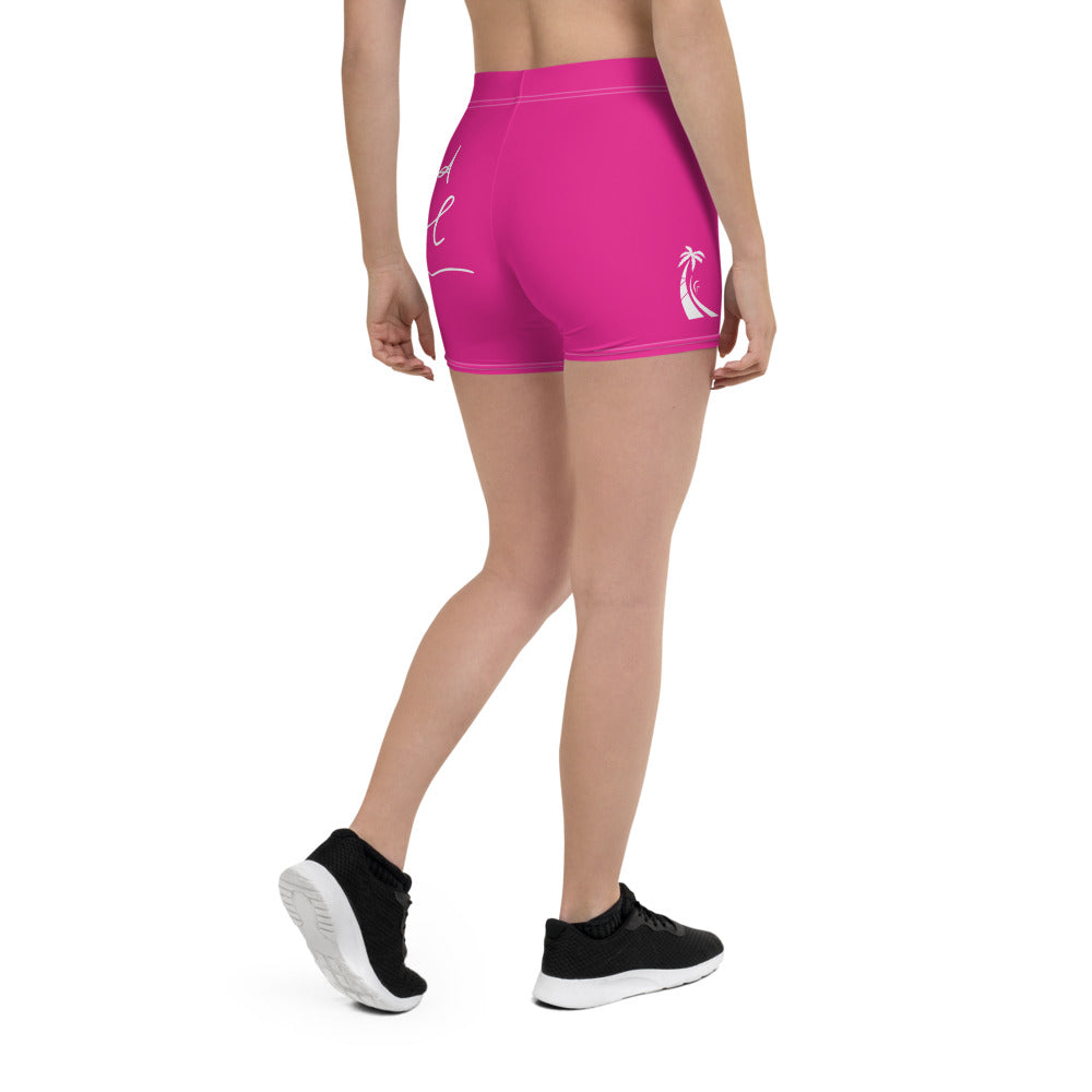 Island Girl Neon Pink Sport Shorts - Islandgirlclothing