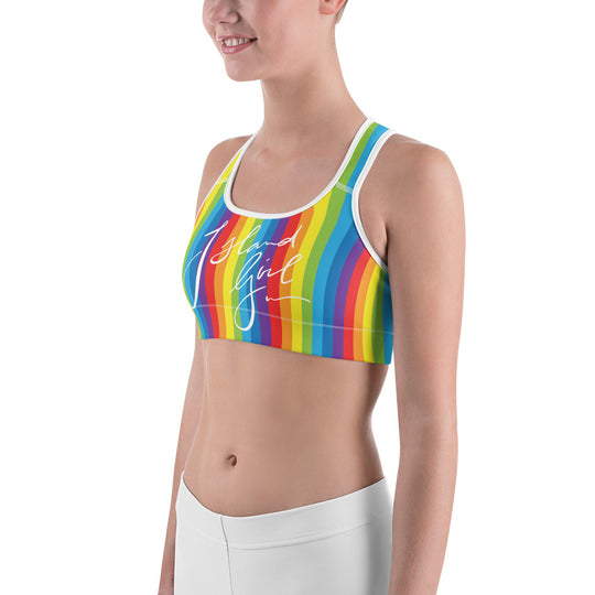 Island Girl Rainbow Sports bra - Islandgirlclothing