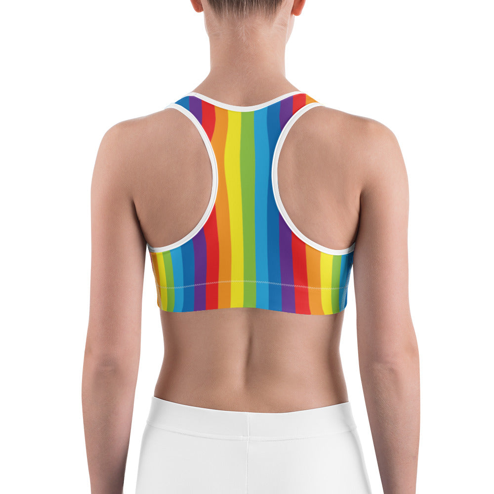 Island Girl Rainbow Sports bra - Islandgirlclothing