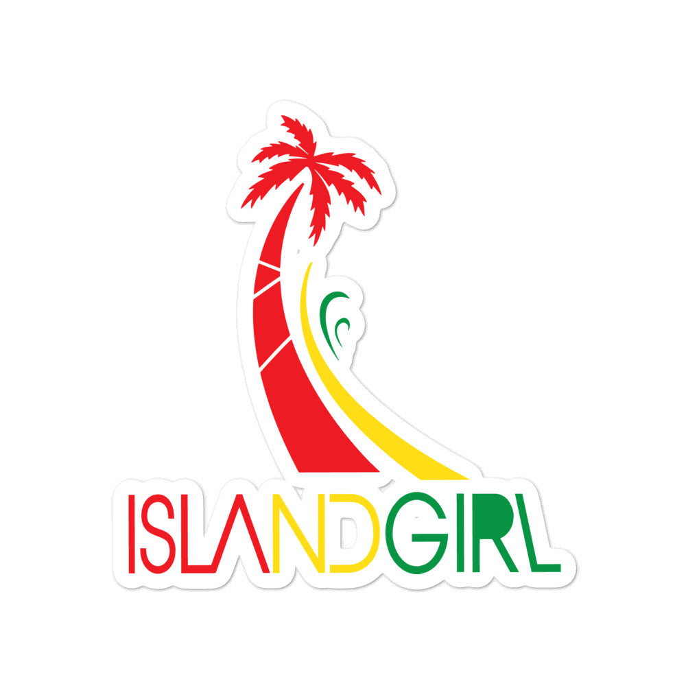 Original Island Girl Rasta sticker - Islandgirlclothing