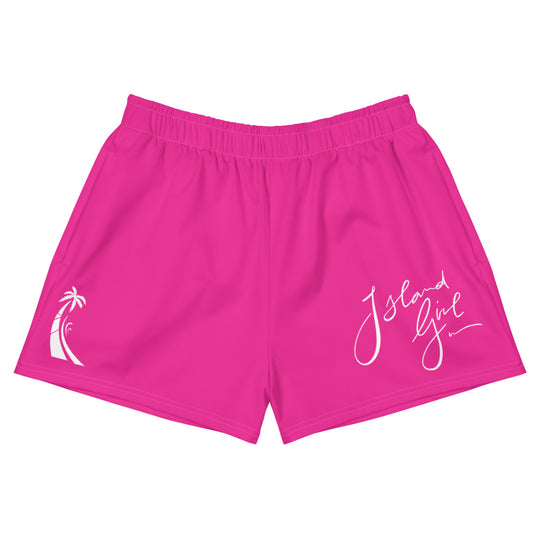 Island Girl Pink Athletic Shorts - Islandgirlclothing