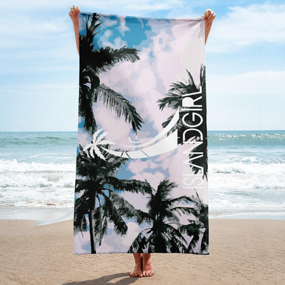 Limited Edition Island Girl Palm Tree Towel - Islandgirlclothing