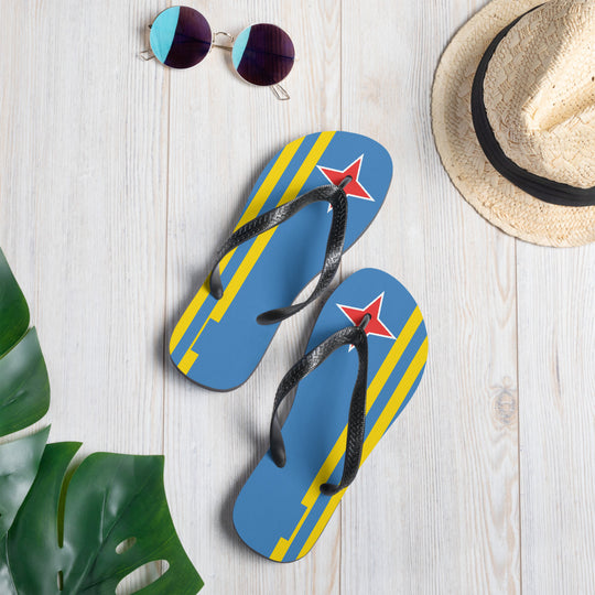 Aruba Flag Flip-Flops - Islandgirlclothing